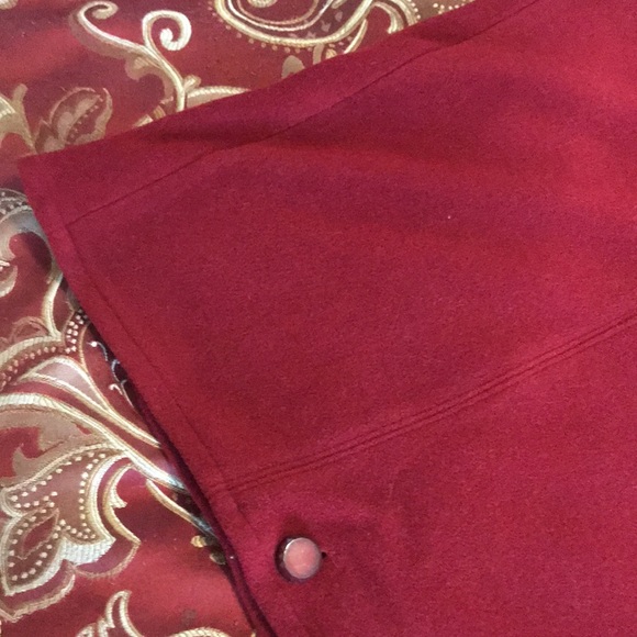 🎉HP🎊Patti Labelle Wool Cranberry Cape Jacket. - Picture 4 of 6